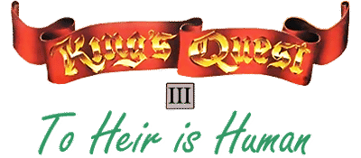 King's Quest III: To Heir Is Human logo for Atari ST